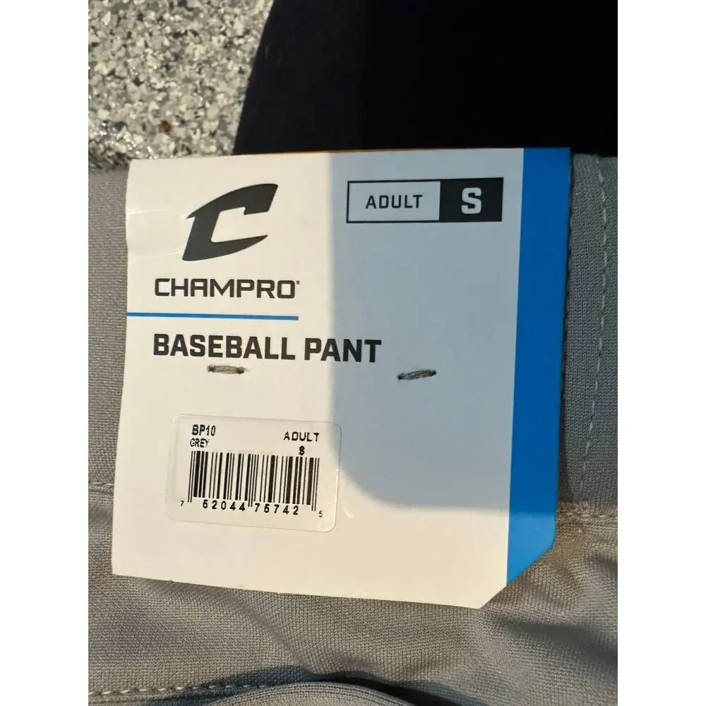 Champro Baseball Pant Gray Adult Small NEW NWT